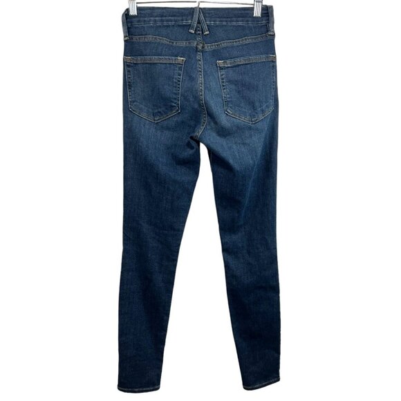 Good American Women's Skinny Jeans - Dark Blue - Picture 3 of 5